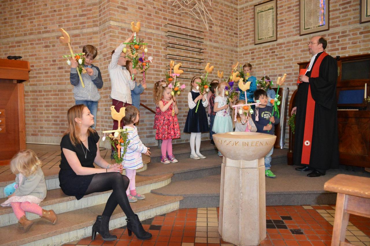 Palmpasen in de Andreaskerk Rotterdam